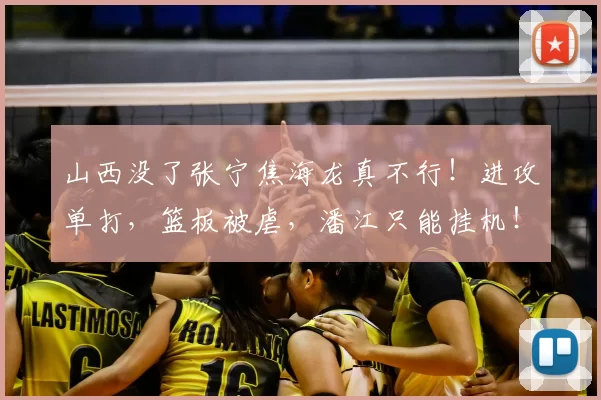 山西没了张宁焦海龙真不行！进攻单打，篮板被虐，潘江只能挂机！