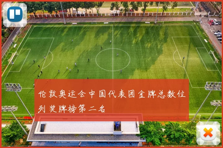 伦敦奥运会中国代表团金牌总数位列奖牌榜第二名